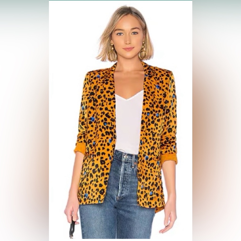NWOT Talia jacket in Copper leopard